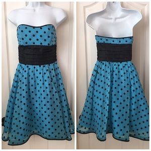 Betsey Johnson Teal Polka Dot Tutu Dress